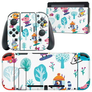 igsticker Nintendo Switch �p �f�U�C���X�L���V�[�� �C�V�� �j���e���h�[ �X�C�b�` ��p �{�̃h�b�N Joy-Con Joycon �W���C�R�� ��p �Q�[���@ �J�o�[ �A�N�Z�T���[ �t�B���� �X�e�b�J�[ 019084 �C���X�g 
