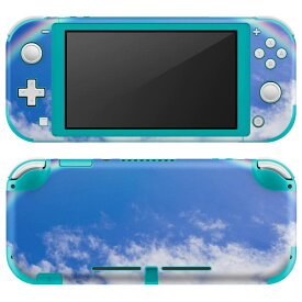 igsticker Nintendo Switch Lite 専用 デザインスキンシール 全面 ニンテンドー スイッチ ライト 専用 ゲーム機 カバー アクセサリー フィルム ステッカー エアフリー 001578 虹　青空