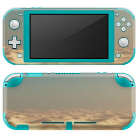 igsticker Nintendo Switch Lite 専用 デザインスキンシール 全面 ニンテンドー スイッチ ライト 専用 ゲーム機 カバー アクセサリー フィルム ステッカー エアフリー 023204 砂漠　写真