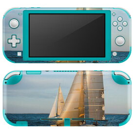 igsticker Nintendo Switch Lite 専用 デザインスキンシール 全面 ニンテンドー スイッチ ライト 専用 ゲーム機 カバー アクセサリー フィルム ステッカー エアフリー 023757 ヨット　写真　風景