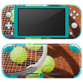 igsticker Nintendo Switch Lite 専用 デザインスキンシール 全面 ニンテンドー スイッチ ライト 専用 ゲーム機 カバー アクセサリー フィルム ステッカー エアフリー 004764 テニス　写真