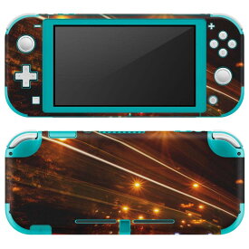 igsticker Nintendo Switch Lite 専用 デザインスキンシール 全面 ニンテンドー スイッチ ライト 専用 ゲーム機 カバー アクセサリー フィルム ステッカー エアフリー 014993 景色　夜景　風景　写真　道路