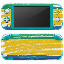 igsticker Nintendo Switch Lite 専用 デザインスキンシール 全面 ニンテンドー スイッチ ライト 専用 ゲーム機 カバー アクセサリー フィルム ステッカー エアフリー 018451 国旗 gabon ガボン