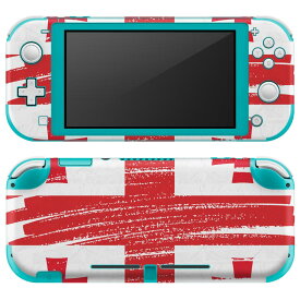 igsticker Nintendo Switch Lite 専用 デザインスキンシール 全面 ニンテンドー スイッチ ライト 専用 ゲーム機 カバー アクセサリー フィルム ステッカー エアフリー 018453 国旗 georgia ジョージア