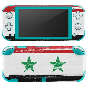 igsticker Nintendo Switch Lite 専用 デザインスキンシール 全面 ニンテンドー スイッチ ライト 専用 ゲーム機 カバー アクセサリー フィルム ステッカー エアフリー 018574 国旗 syria シリア