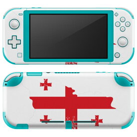 igsticker Nintendo Switch Lite 専用 デザインスキンシール 全面 ニンテンドー スイッチ ライト 専用 ゲーム機 カバー アクセサリー フィルム ステッカー エアフリー 018832 国旗 georgia ジョージア