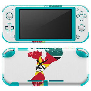 igsticker Nintendo Switch Lite 専用 デザインスキンシール 全面 ニンテンドー スイッチ ライト 専用 ゲーム機 カバー アクセサリー フィルム ステッカー エアフリー 018894 国旗 mozambique モザンビーク