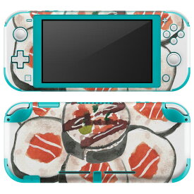 igsticker Nintendo Switch Lite 専用 デザインスキンシール 全面 ニンテンドー スイッチ ライト 専用 ゲーム機 カバー アクセサリー フィルム ステッカー エアフリー 019881 寿司 お寿司 Sushi ご飯