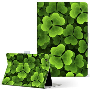 Surface mssaa4 Surface 3 128GB MSSAA4 SIMフリー Microsoft マイクロソフト LLサイズ 手帳型 タブレットケース カバー レザー フリップ ダイアリー 二つ折り 革 000713 クローバー 葉