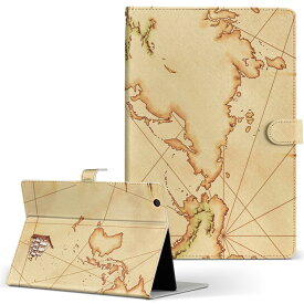 ASUS エイスース・アスース TransBook トランスブック t90chi3775 Lサイズ 手帳型 タブレットケース カバー フリップ ダイアリー 二つ折り 革 ユニーク 地図 船 001191
