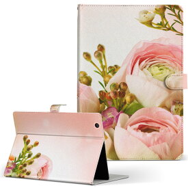 ONKYO オンキョー Slate Pad スレートパッド ta2ca41r3 Lサイズ 手帳型 タブレットケース カバー フリップ ダイアリー 二つ折り 革 フラワー 写真・風景 花 フラワー ピンク 005354