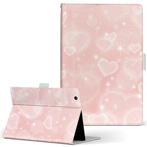 Surface mssaa4 Surface 3 128GB MSSAA4 SIMフリー Microsoft マイクロソフト LLサイズ 手帳型 タブレットケース カバー レザー フリップ ダイアリー 二つ折り 革 005894 ハート ピンク 模様