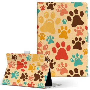 Surface mssaa4 Surface 3 128GB MSSAA4 SIMフリー Microsoft マイクロソフト LLサイズ 手帳型 タブレットケース カバー レザー フリップ ダイアリー 二つ折り 革 005980 肉球 動物 模様