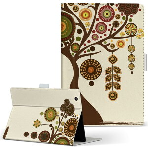 Wi-Fi QH55/J ARROWS Tab アローズタブ wifiqh55j Lサイズ 手帳型 タブレットケース カバー レザー フリップ ダイアリー 二つ折り 革 フラワー 花 フラワー 植物 006337