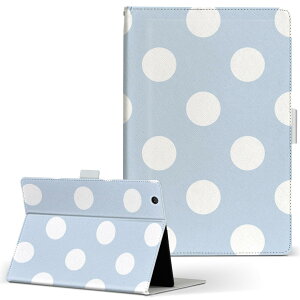 Surface mssaa4 Surface 3 128GB MSSAA4 SIMフリー Microsoft マイクロソフト LLサイズ 手帳型 タブレットケース カバー レザー フリップ ダイアリー 二つ折り 革 009079 シンプル 水玉 ドット 青