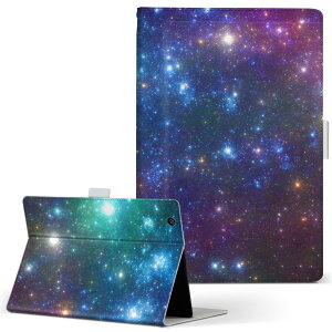 Surface mssaa4 Surface 3 128GB MSSAA4 SIMフリー Microsoft マイクロソフト LLサイズ 手帳型 タブレットケース カバー レザー フリップ ダイアリー 二つ折り 革 011149 宇宙 夜空 星