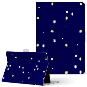 Surface mssaa4 Surface 3 128GB MSSAA4 SIMフリー Microsoft マイクロソフト LLサイズ 手帳型 タブレットケース カバー レザー フリップ ダイアリー 二つ折り 革 012626 星 空 夜空