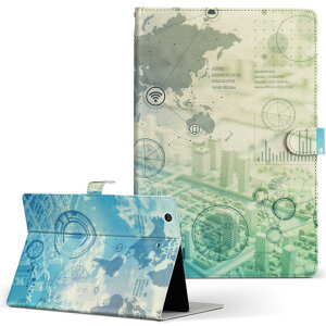 dtab d-51c 用 タブレットケース docomo ドコモ Lサイズ 手帳型 タブレットケース カバー マグネット式 レザー フリップ ダイアリー 二つ折り 革 薄型 軽量 013933 地図 クール