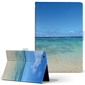 iPad Air 第3世代 アイパッドエア ipadair 2019発売 Lサイズ A2152 2123 2153 2154 手帳型 タブレットケース カバー 全機種対応有り レザー フリップ ダイアリー 二つ折り 革 001605 海　青空　砂浜