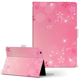 OPPO Pad Air 用 タブレットケース Lサイズ 手帳型 タブレットケース カバー 全機種対応有り レザー フリップ ダイアリー 二つ折り 革 001625 桜　花