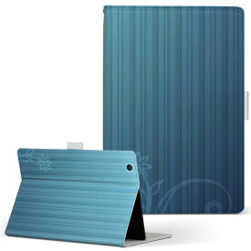 OPPO Pad Air 用 タブレットケース Lサイズ 手帳型 タブレットケース カバー 全機種対応有り レザー フリップ ダイアリー 二つ折り 革 001722 花　ストライプ