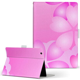 Dell Venue8 デル venue8 Mサイズ 手帳型 タブレットケース カバー 全機種対応有り レザー フリップ ダイアリー 二つ折り 革 002470 花　　ピンク