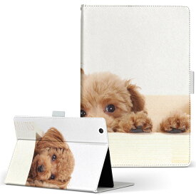 Dell Venue8 デル venue8 Mサイズ 手帳型 タブレットケース カバー 全機種対応有り レザー フリップ ダイアリー 二つ折り 革 002770 犬　動物　写真