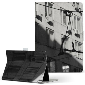 dtab Compact d-42A Lenovo docomo ドコモ Sサイズ 手帳型 タブレットケース カバー 全機種対応有り レザー フリップ ダイアリー 二つ折り 革 023127 モノクロ 写真