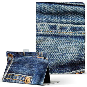 dtab Compact d-42A Lenovo docomo ドコモ Sサイズ 手帳型 タブレットケース カバー 全機種対応有り レザー フリップ ダイアリー 二つ折り 革 023473 デニム風 写真