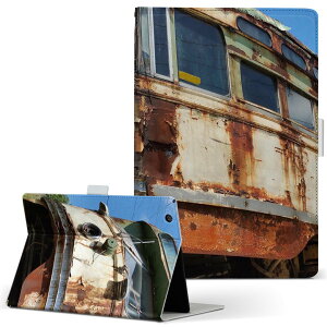 dtab Compact d-42A Lenovo docomo ドコモ Sサイズ 手帳型 タブレットケース カバー 全機種対応有り レザー フリップ ダイアリー 二つ折り 革 023759 鉄道 廃線跡 写真