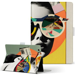 aiwa tab AB8 用 タブレット ケース JA3-TBA0801 / TBA0802 8インチ Mサイズ 手帳型 タブレットケース カバー レザー フリップ ダイアリー 二つ折り 革 033522 女性 眼鏡