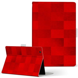 Surface RT Microsoft マイクロソフト Surface サーフェス surfacert LLサイズ 手帳型 タブレットケース カバー 全機種対応有り レザー フリップ ダイアリー 二つ折り 革 006762 赤　レッド　模様