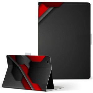 Lenovo Tab 7 Essential 用 タブレット ケース レノボ タブ7 エッセンシャル Sサイズ 手帳型 タブレットケース カバー レザー フリップ ダイアリー 二つ折り 革 008655 赤 レッド 黒 ブラック 模