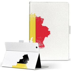 dtab Compact d-42A Lenovo docomo ドコモ Sサイズ 手帳型 タブレットケース カバー 全機種対応有り レザー フリップ ダイアリー 二つ折り 革 018773 国旗 belgium ベルギー