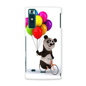 URBANOV02 アルバーノ urbanov02 au エーユー スマホ カバー ケース スマホケース スマホカバー PC ハードケース パンダ 風船 カラフル キャラクター アニマル 008702