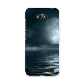 ZenFone Max ZC550KL Asus simfree SIMフリー zc550kl スマホ カバー スマホケース スマホカバー PC ハードケース 海　夜　月 写真・風景 006034