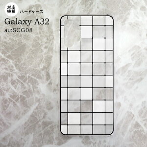 SCG08 Galaxy A32 wʃP[X Jo[ XehOX XNGA zCg XehOX nk-a32-sg45