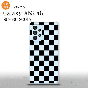 SC-53C SCG015 Galaxy A53 5G スマホケース 背面ケースソフトケース スクエア 黒 メンズ レディース nk-a53-tp031