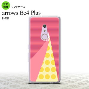 F41B arrows Be4 Plus スマホケース ソフトケース はさみ ピンク メンズ レディース nk-f41b-tp1344