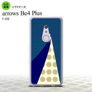 F41B arrows Be4 Plus スマホケース ソフトケース はさみ 紺 メンズ レディース nk-f41b-tp1347