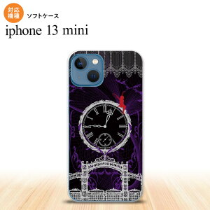 iPhone13mini iPhone13 mini ケース ソフトケース 時計 妖精 黒 灰 iPhone ミニ 5.4インチ おしゃれ かわいい メンズ レディース キッズ デザインたくさん nk-i13m-tp1252