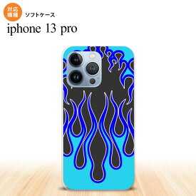 iPhone13 Pro iPhone13Pro ケース ソフトケース ファイヤー 炎 黒 青 iPhone13Pro専用 nk-i13p-tp1303