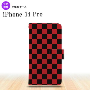 iPhone14 Pro iPhone14 Pro 手帳型スマホケース カバー スクエア 黒 赤 nk-004s-i14p-dr763