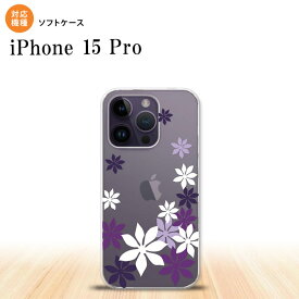 iPhone15 Pro iPhone15 Pro スマホケース 背面ケースソフトケース ティアレ A 紫 2023年 9月発売 nk-i15p-tp1078
