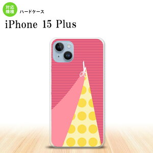 iPhone15 plus iPhone15 plus スマホケース 背面ケース ハードケース はさみ ピンク 2023年 9月発売 nk-i15pl-1344