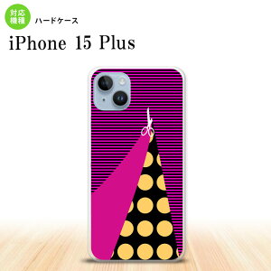 iPhone15 plus iPhone15 plus スマホケース 背面ケース ハードケース はさみ ビビット ピンク 2023年 9月発売 nk-i15pl-1345