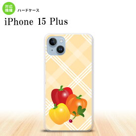 iPhone15 plus iPhone15 plus スマホケース 背面ケース ハードケース ベジタブル パプリカ オレンジ 2023年 9月発売 nk-i15pl-668