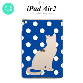 【メール便 送料無料】 iPad Air2 ケース タブレットケース アイパッド エアー2 カバー エアー 2 iPad Air 2 ケース カバー アイパッド エアー 2 猫 水玉青B nk-ipadair2-972【メール便で送料無料】