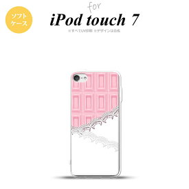 iPod touch 第7世代 ケース 第6世代 ソフトケース チョコ ストロベリー レース ピンク nk-ipod7-tp739