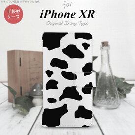 iPhoneXR iPhone XR 手帳型スマホケース カバー ダルメシアン 牛 クリア nk-004s-ipxr-dr479